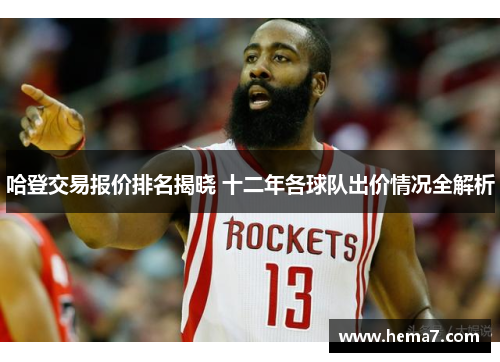 哈登交易报价排名揭晓 十二年各球队出价情况全解析
