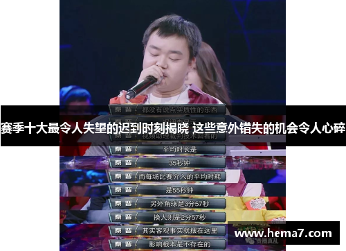 赛季十大最令人失望的迟到时刻揭晓 这些意外错失的机会令人心碎