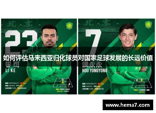 如何评估马来西亚归化球员对国家足球发展的长远价值